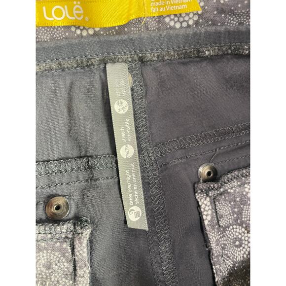 Lole Grey Low Rise Cropped Cargo Capri Pants Women’s Size 8 Active Wear Workout - Picture 6 of 7